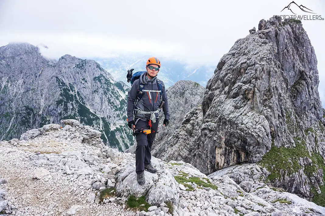Reiseblogger Florian Westermann auf der Alpspitz-Ferrata