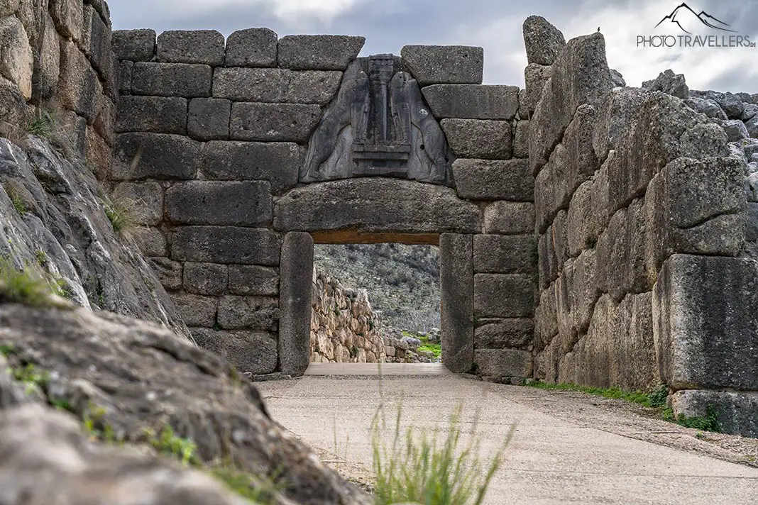Das Löwentor in der antiken Stadt Mykene