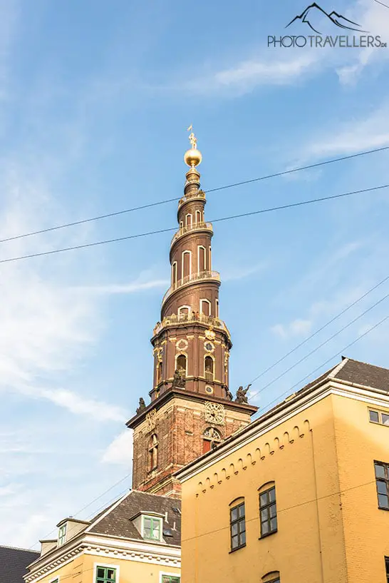 Der Turm der Erlöserkirche in Kopenhagen