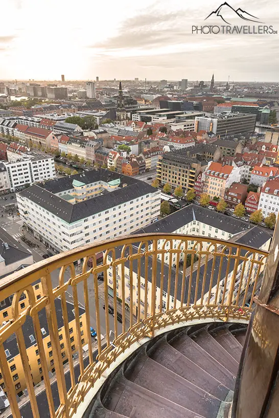 Der Blick von der Erlöserkirche über Kopenhagen