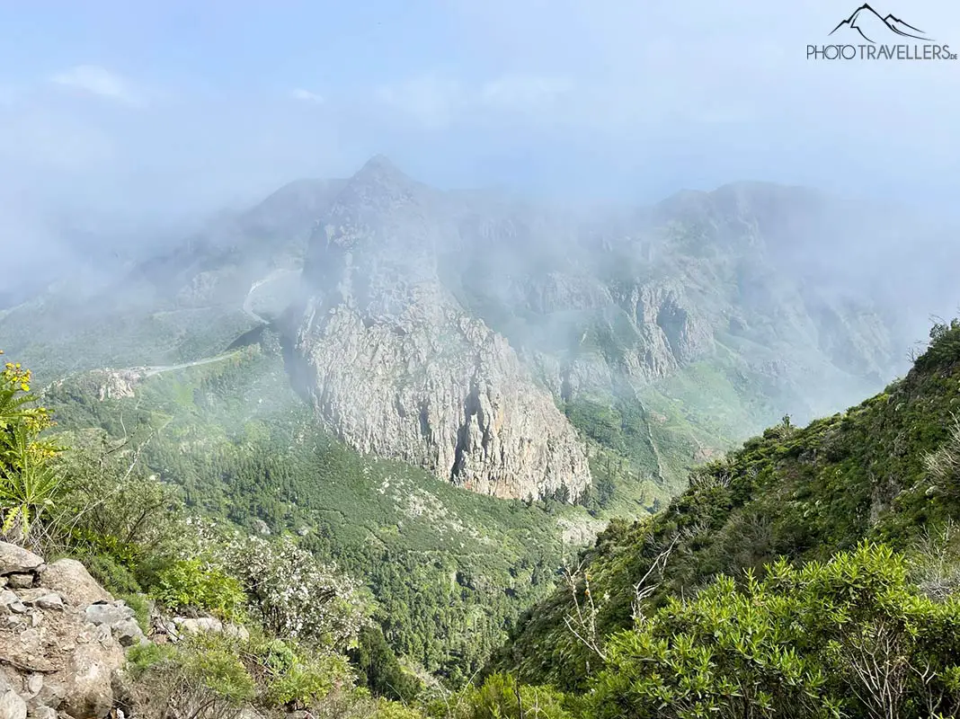 Blick vom Wanderweg auf den Roque Agando