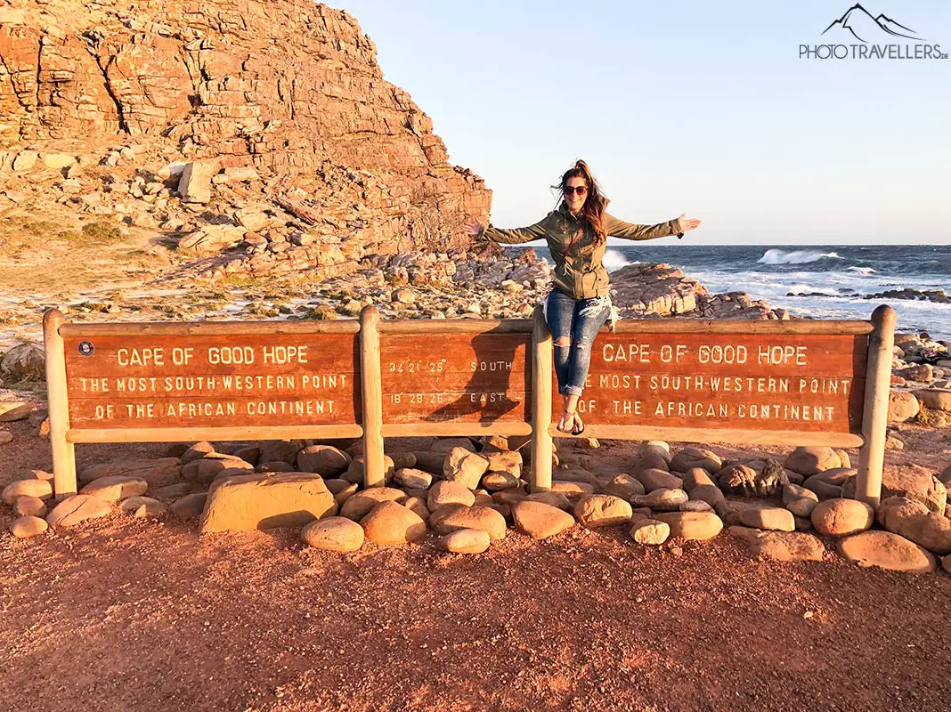 Das Schild am Kap der Guten Hoffnung ist ein beliebtes Fotomotiv