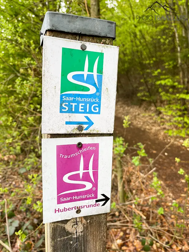 Die Markierung des Saar-Hunsrück-Steigs