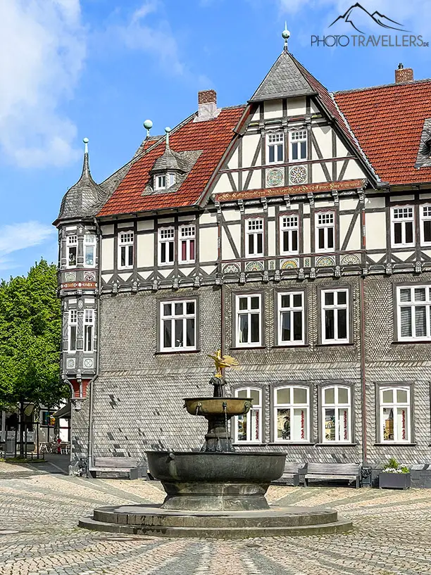 Der Brunnen am Marktplatz in Goslar