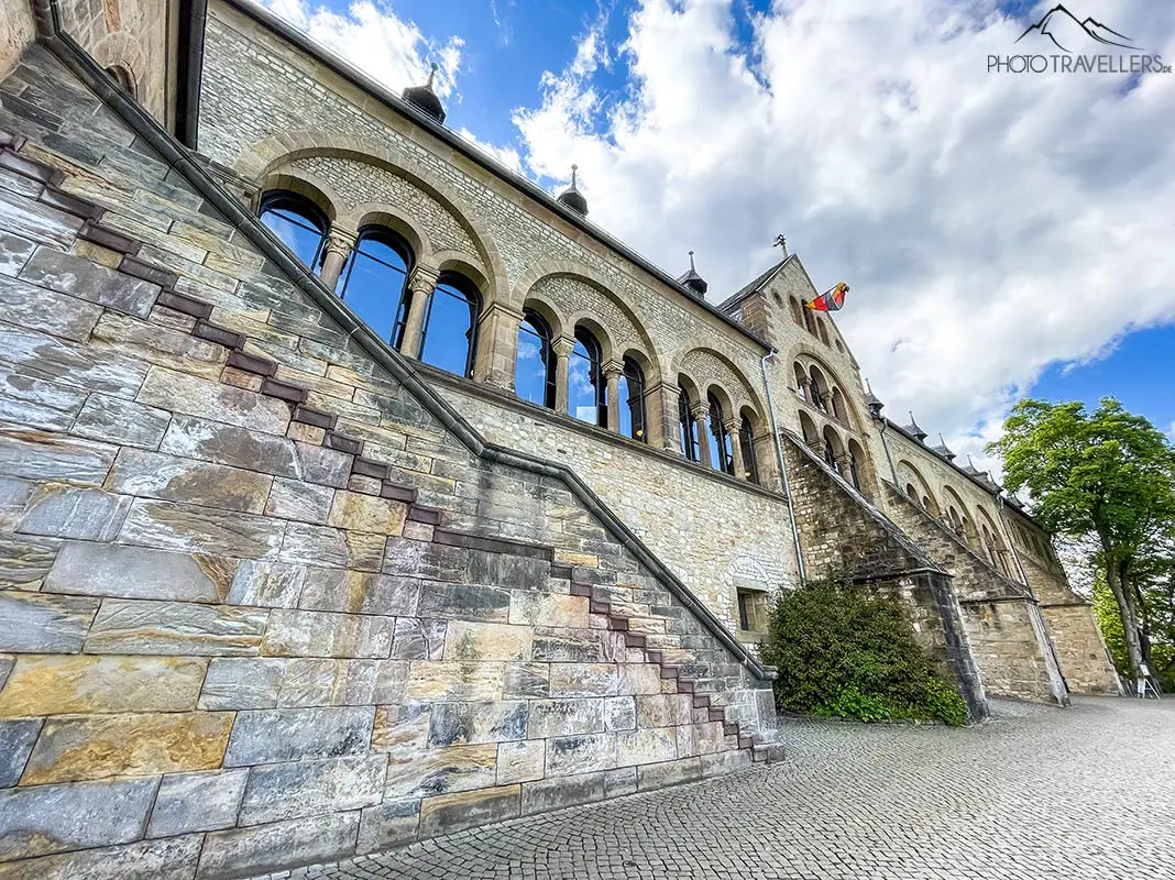 Die Treppen zur Kaiserpfalz in Goslar