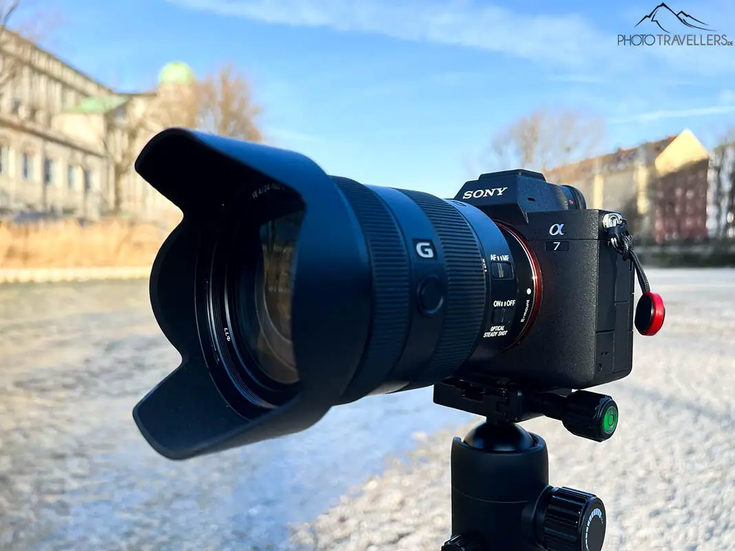 The full-frame camera Sony Alpha 7 IV with the Sony 24-105mm lens