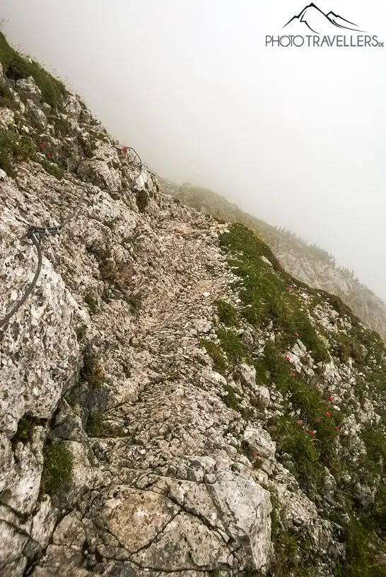 Der Karwendelsteig im Nebel