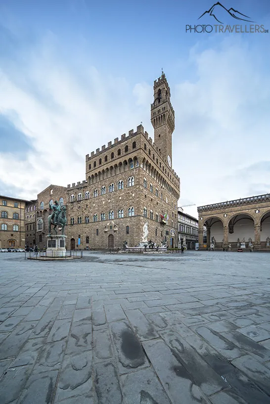 Der Palazzo Vecchio am Morgen