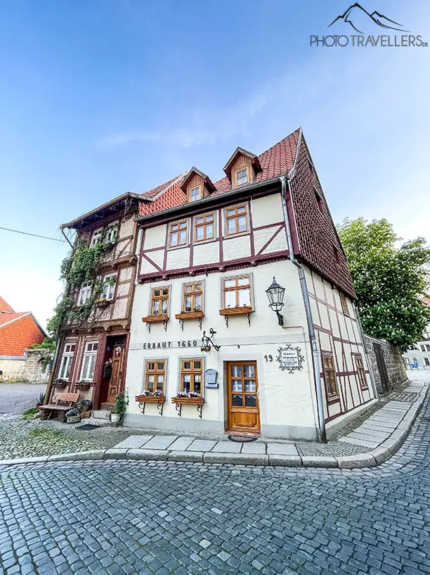 Ein Fachwerkhaus in Quedlinburg im Harz