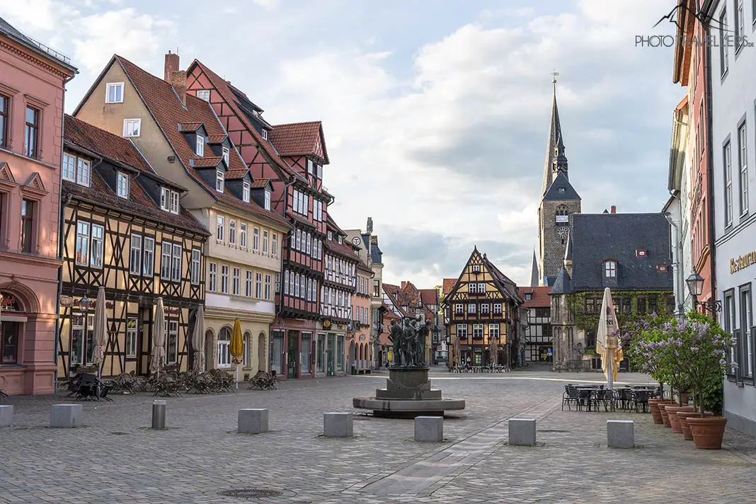 Der Marktplatz in Quedlinburg