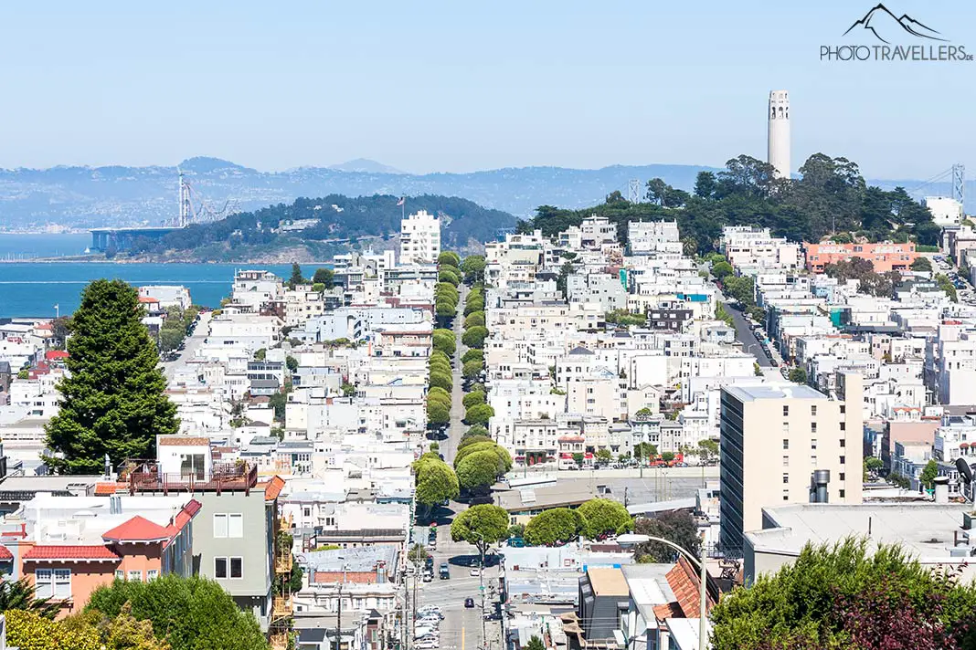 View of Telegraph Hill with Coit Tower
