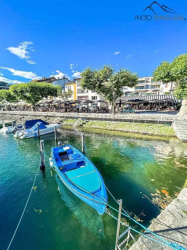 Die Hafenpromenade von Ascona am Lago Maggiore