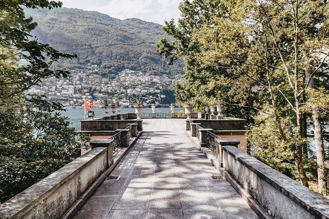 Ein Aussichtspunkt auf einer der Brissago-Inseln