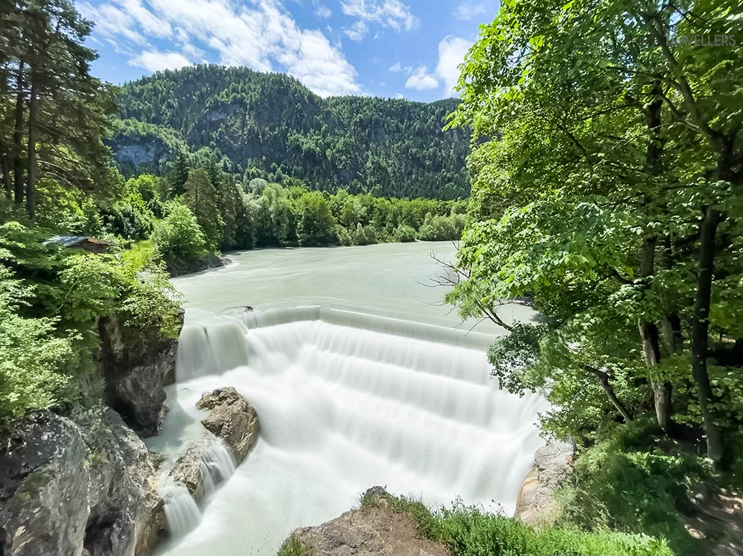 Blick auf den Lechfall in Füssen