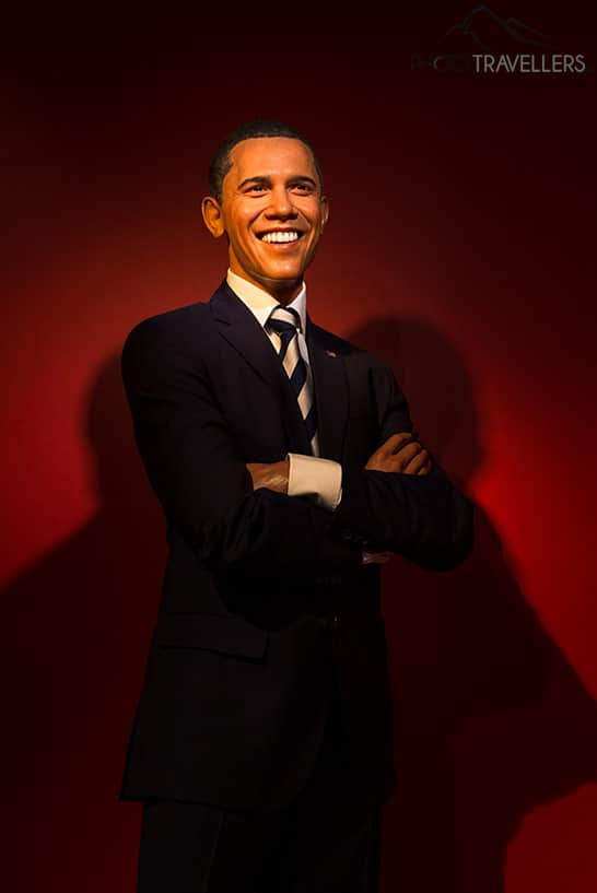 Die Figur von Barack Obama bei Madame Tussauds in Berlin