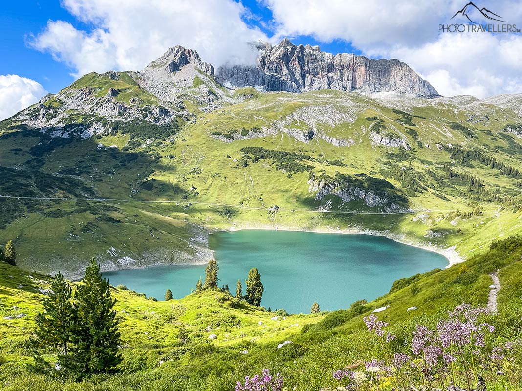 Der Formarinsee im Lechquellengebirge im österreichischen Bundesland Vorarlberg