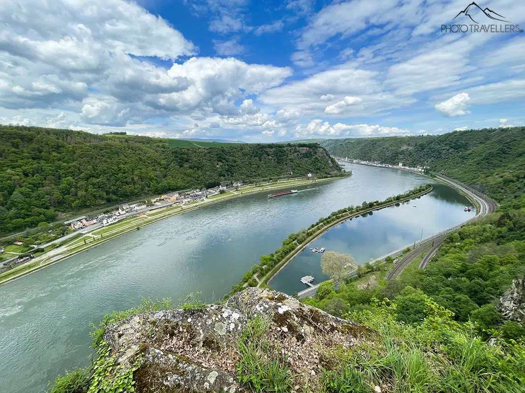 Der Ausblick auf den Rhein von der Loreley