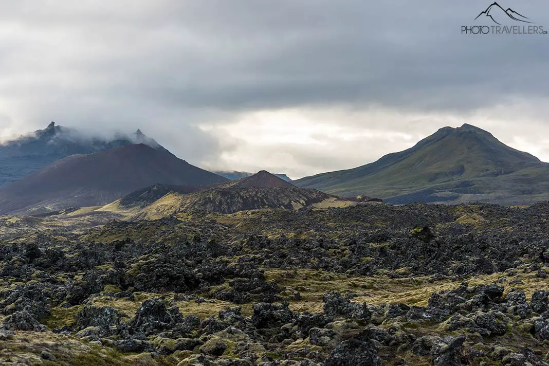 Eine Vulkanlandschaft auf der Halbinsel Snæfellsnes