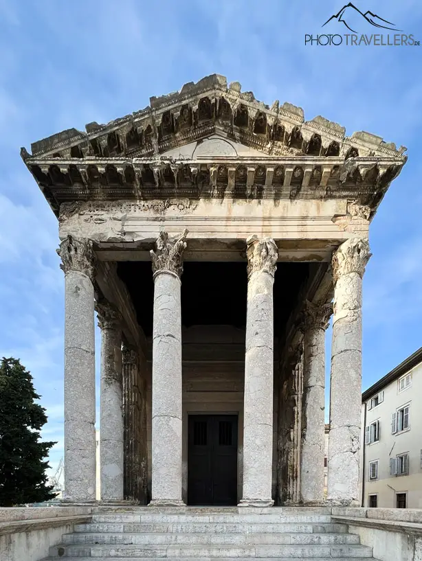 Der Augustus-Tempel in Pula