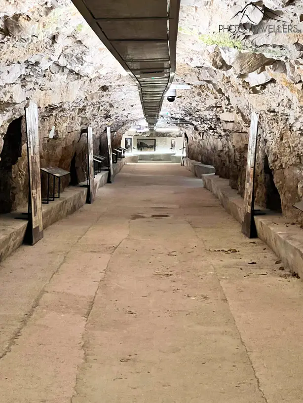 Die Zerostrasse, ein altes Tunnelsystem, in Pula