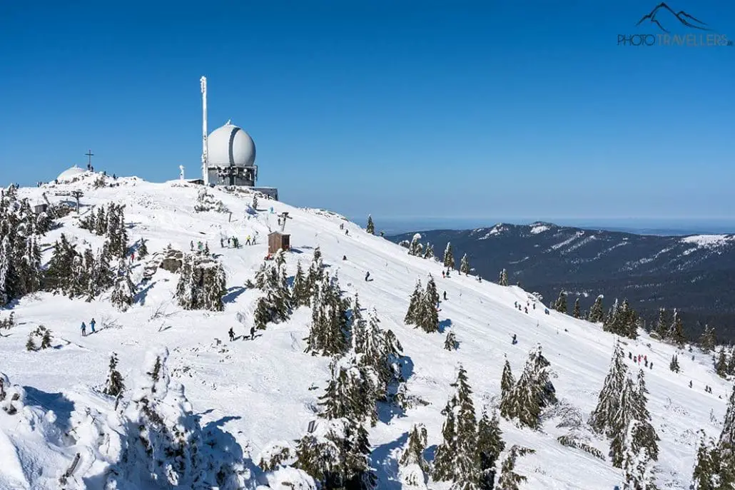 Die Gipfelstation des Großen Arbers im Winter
