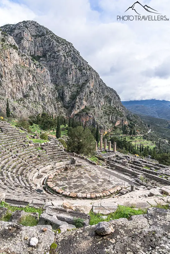 The theater in ancient Delphi
