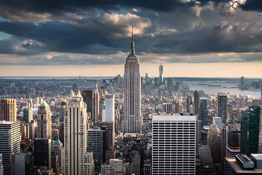Der Blick über Manhattan mit dem Empire State Building