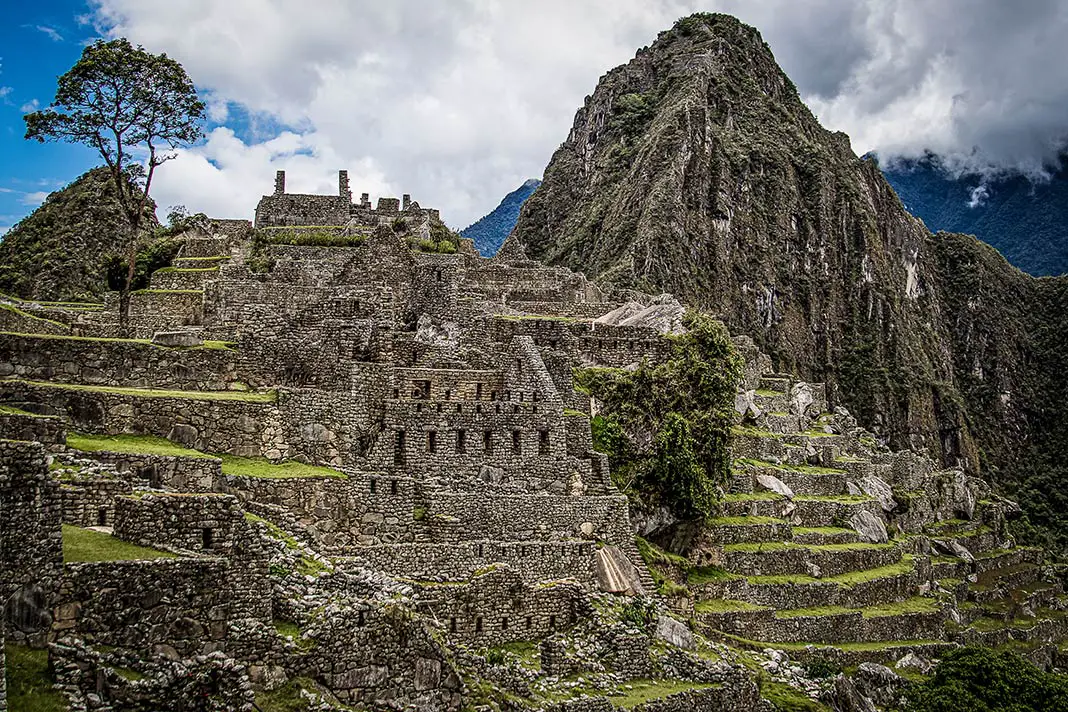 Die Tempel von Machu Picchu in Peru