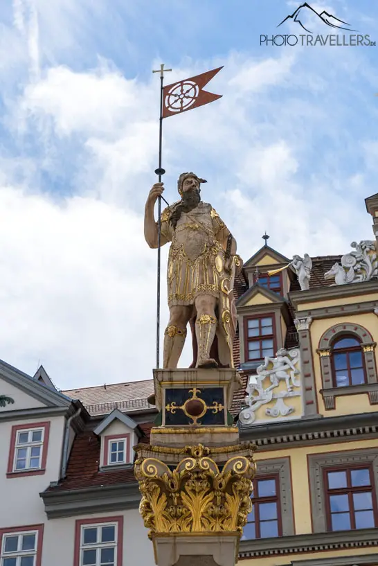 Die Kriegerfigur "Roland" in Erfurt