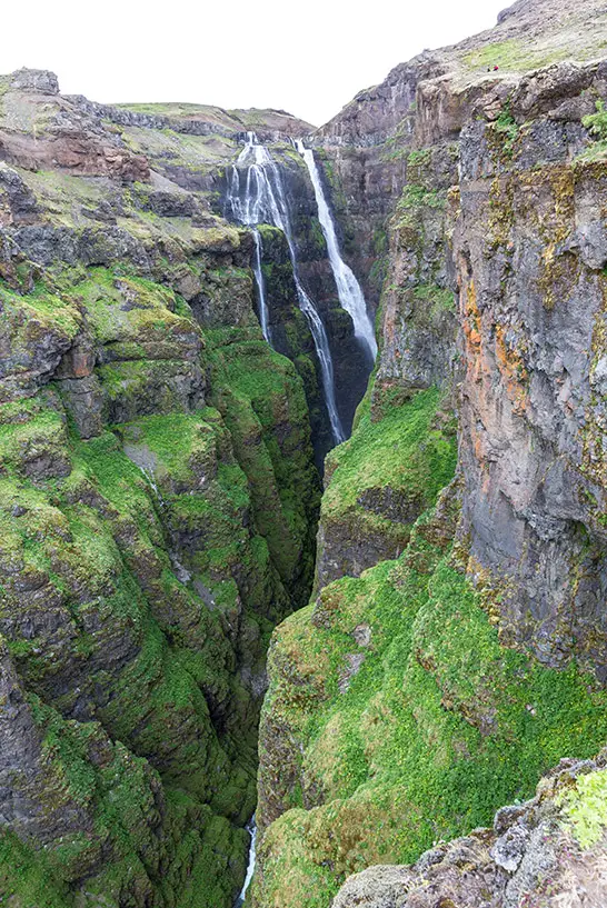 Wanderung zum Glymur-Wasserfall