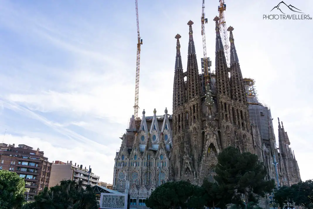 Der Blick auf die La Sagrada Familia