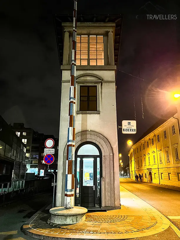 Das "Flat Iron"-Gebäude in Ljubljana