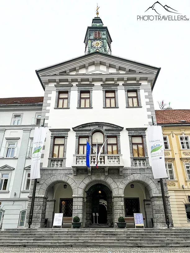Das Rathaus in Ljubljana