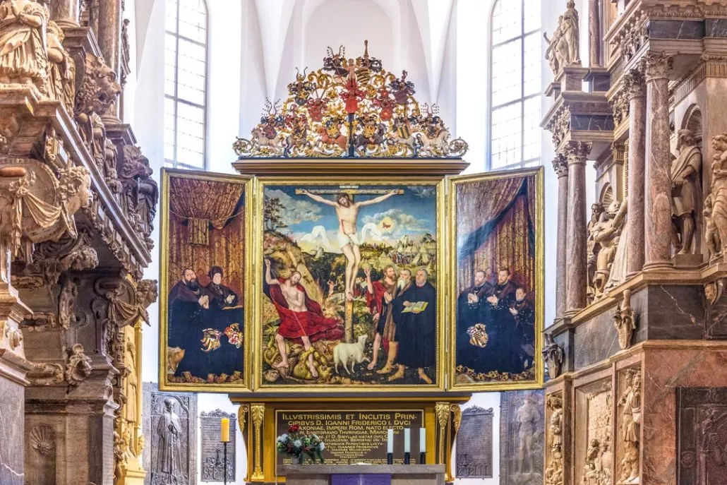 Altarbild in der Stadtkirche St. Peter und Paul in Weimar 