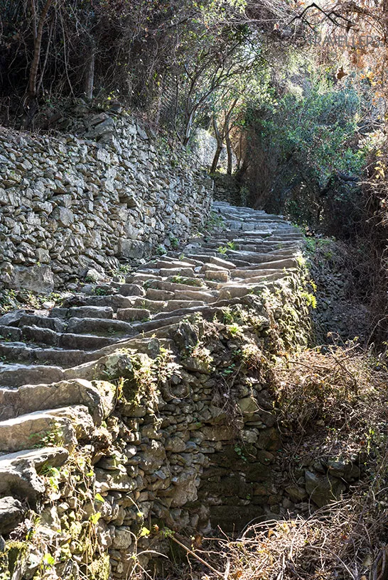 Treppenstufen auf dem Sentiero Azzurro