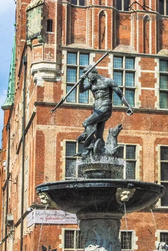 Neptunbrunnen von Danzig in der Altstadt