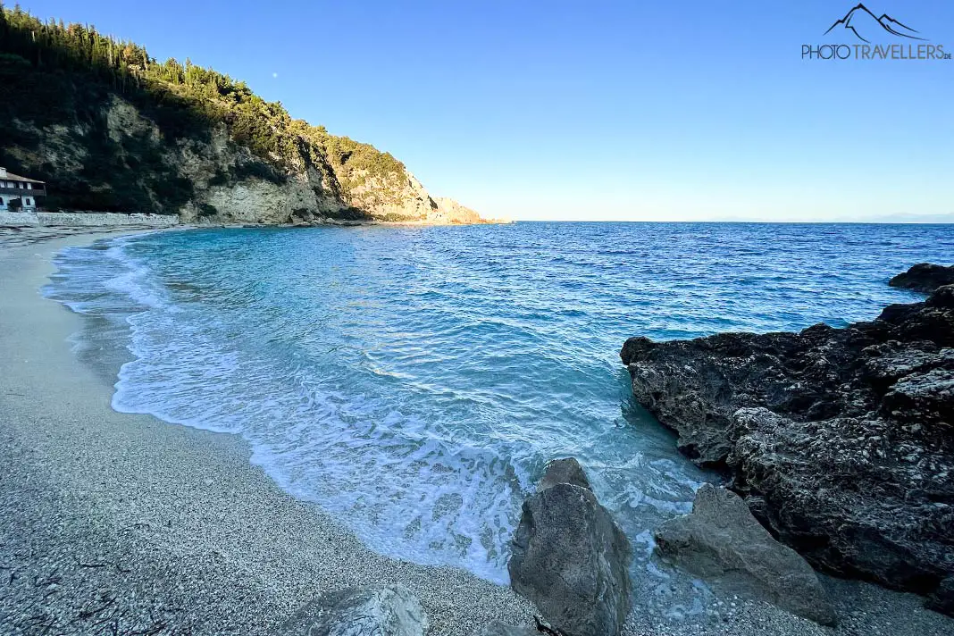 Der Strand von Agios Nikitas auf Lefkada