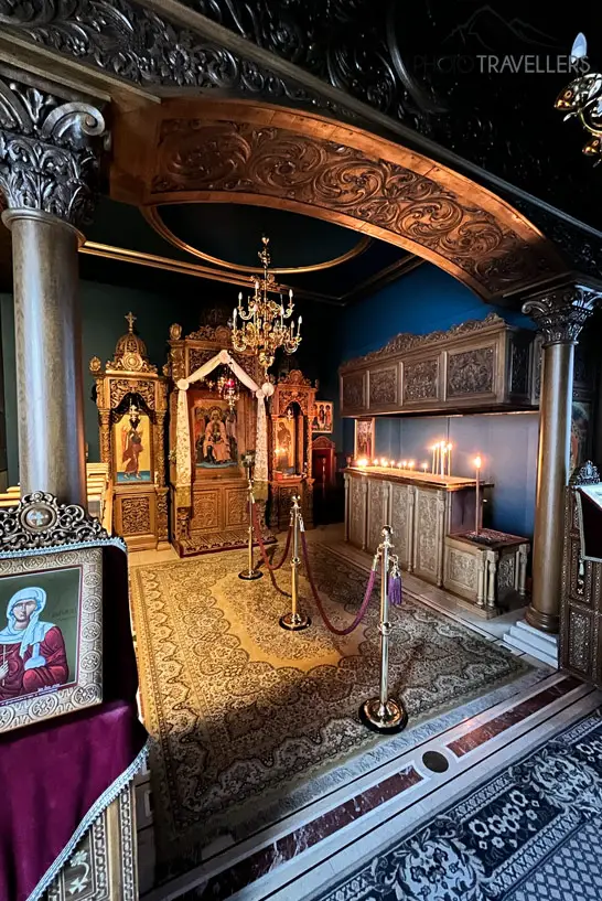 Im Inneren des Klosters Faneromeni auf Lefkada