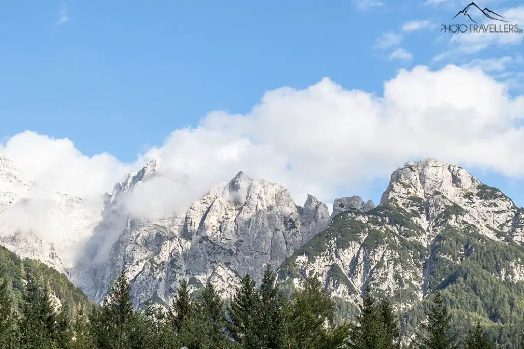 Berggipfel in den Julischen Alpen in Slowenien