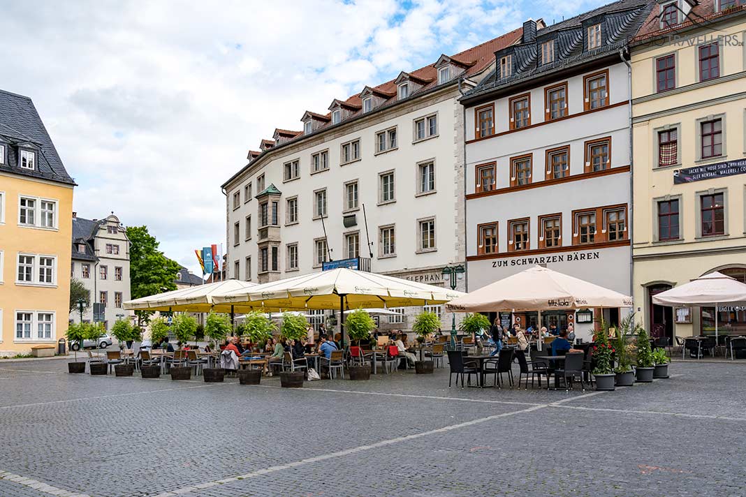 Der Marktplatz in Weimar