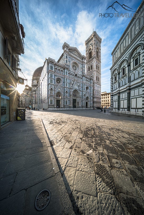 Der Blick auf die Cattedrale di Santa Maria del Fiore am Morgen