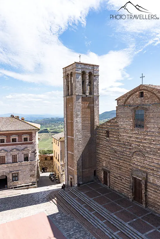 Der Blick vom Rathausturm in Montepulciano