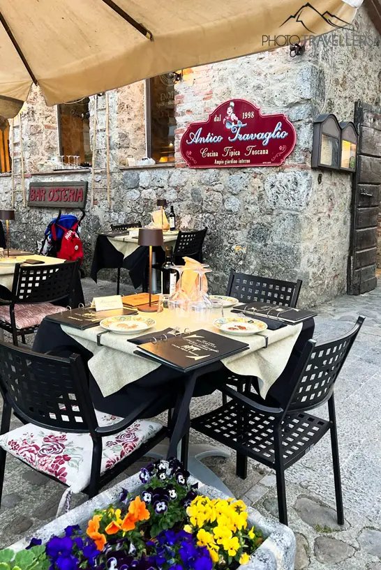 Die Osteria Antico Travaglio in Monteriggioni