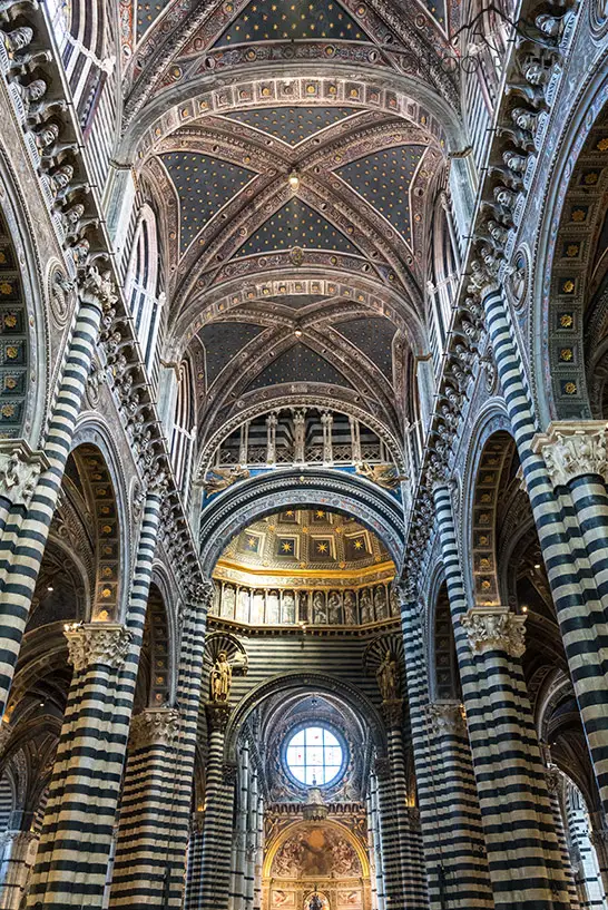 Blick an die Decke des Doms von Siena