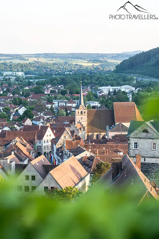 Blick auf die Altstadt von Kronach