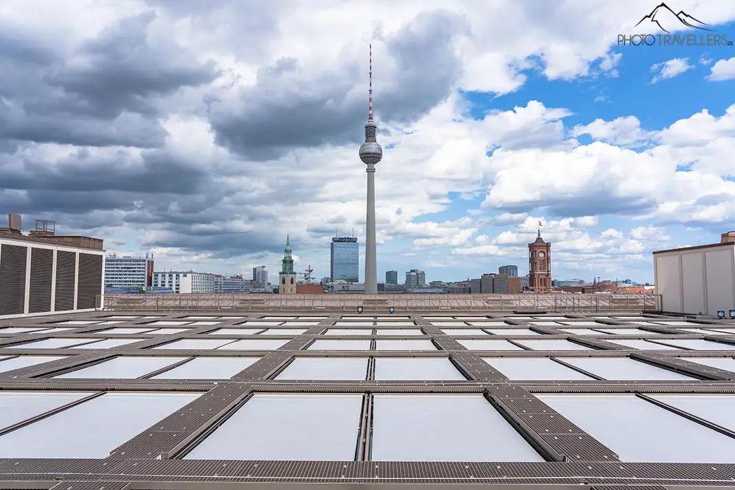View from the roof of the Humboldt Forum to the TV tower