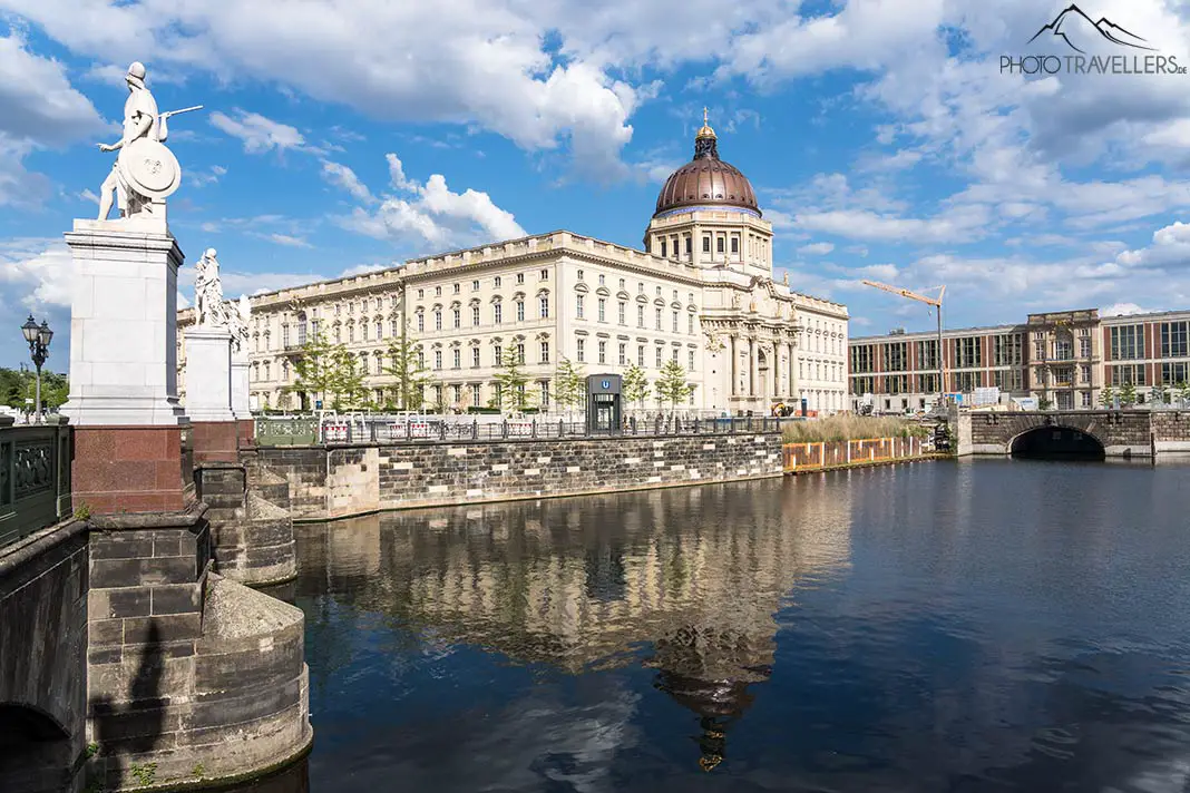 View across the water to the Humboldt Forum
