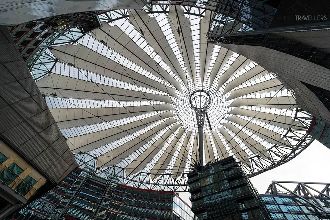 The Sony Center at Potsdamer Platz - the roof is amazing