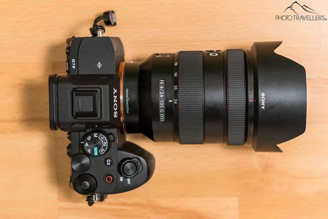 Die Sony Alpha 7 IV von oben