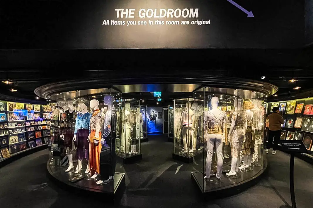 These costumes have been worn by the famous band ABBA